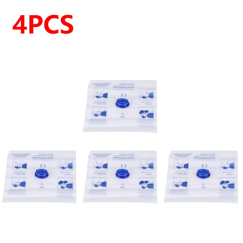 1-10PCS Disposable Emergency Artificial Respiration Mouth-Mouth CPR Face Shield Pocket Size One Valve CPR Mask for Adults Kids