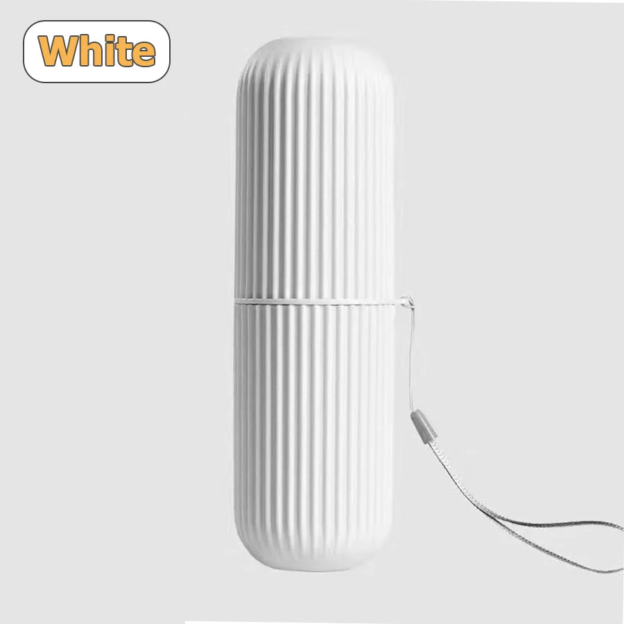 Detachable Plastic Circular Thread Toothbrush Toothpaste Cup Case Box Holder Container for Daily Household Outdoor Travel