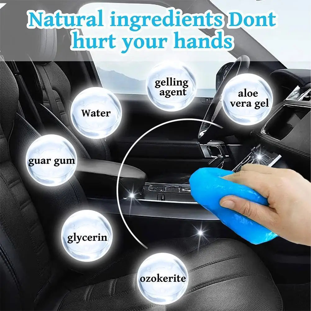 Car Cleaning Gel 70g Super Magic Cleaner Gel Multiuse Reusable Office  Auto Air Vent Dust Interior Wash Mud Dirt Remover Tools
