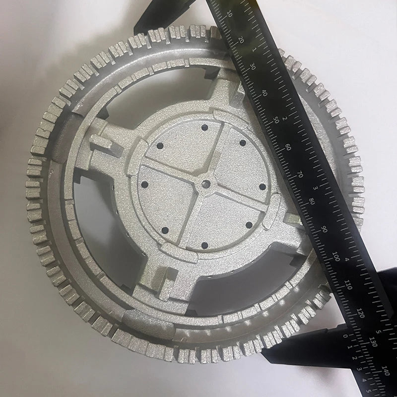 High temperature resistant AL base without caps heat resist aluminum parts seat burner for 55/75/100/130/135mm cap