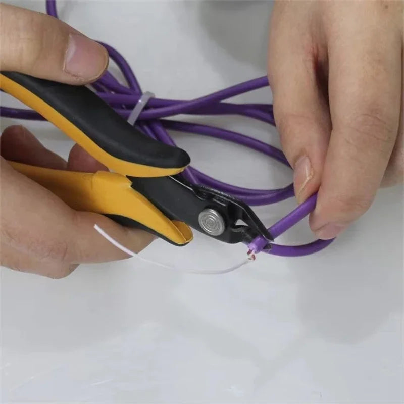 JUSTINLAU Mini Wire Cutter Diagonal Pliers Small Cutter Electronic Pliers Wires Insulating Rubber Handle Model Hand Tools DIY