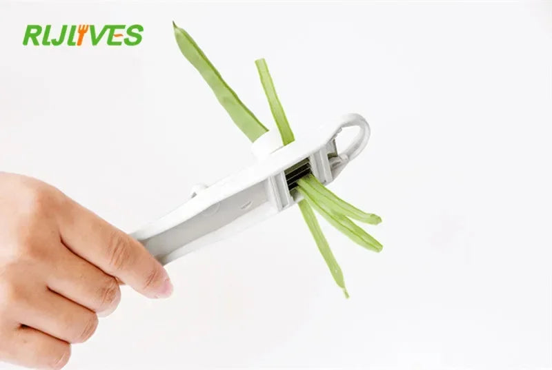 Bean Slicer Cutter Stringer Remover Peeler French Style Green Bean Vegetable Runner Slicer Cutter Stringer Remover Peeler