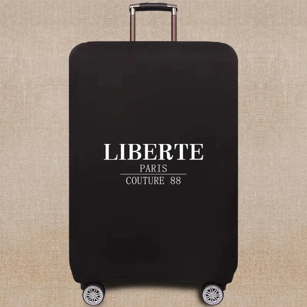 Travel Accessories Luggage Case Suitcase Dust Protective Cover 18-28 Inch Text Pattern Series Trolley Case Elastic Cover
