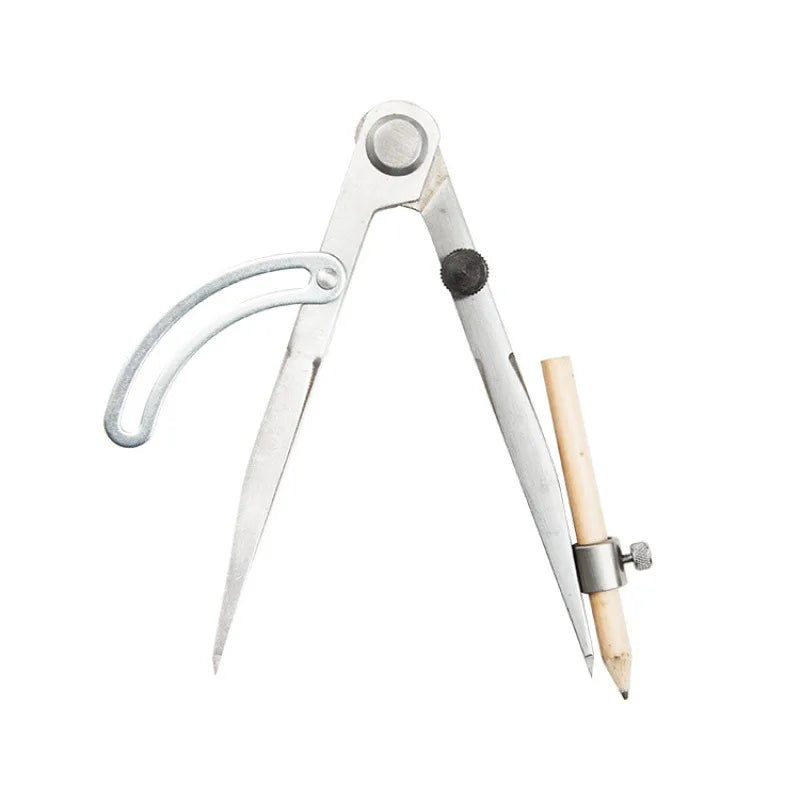 For Industrial All Steel Marking Stainless Steel Spacing Compass Adjustable Handmade Leather Rotating Diy Tool Edge Creaser