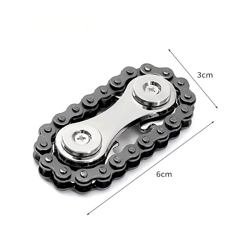 Metal Bike Chain Fidget Spinner Toys Sprockets Flywheel Fingertip Gyro Fidget Spinner Antistress Anxiety Toys for Kid Adult Gift
