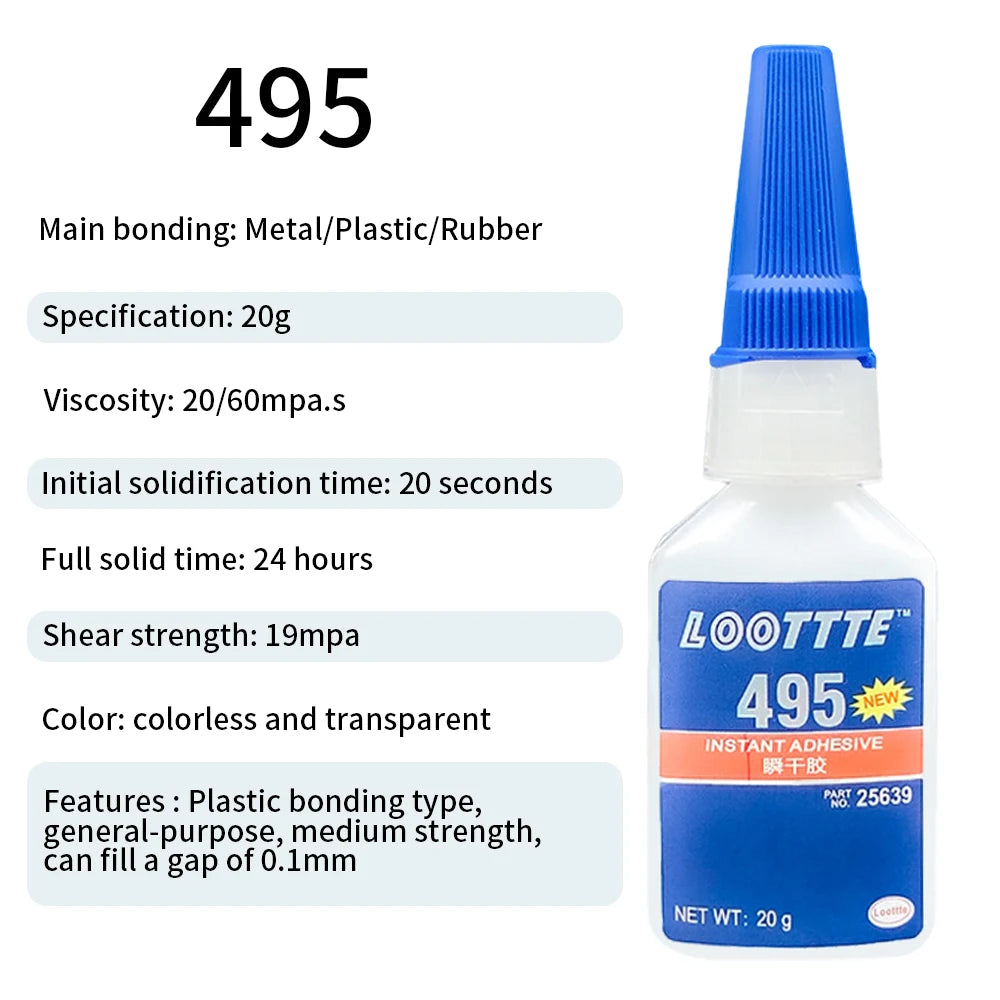20ml Instant Adhesive Strong Glue Universal Multifunctional Fast Dry Glue for Resin Ceramic Metal Glass Home Instant Adhesive