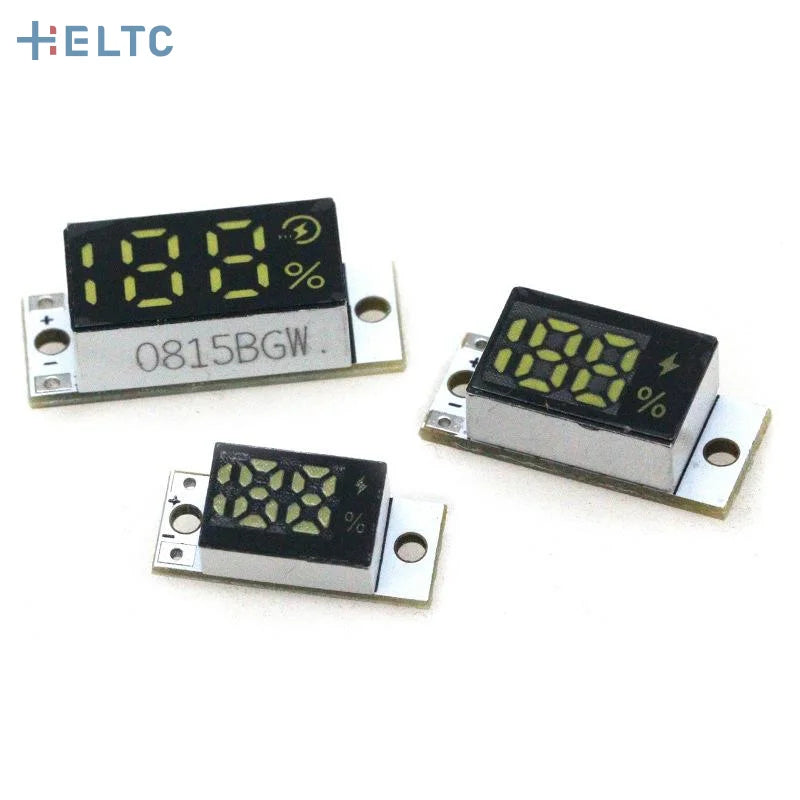 Mini Battery Level Indicator Module With Smart Button For 1-4S Lithium Battery Accurate Percentage Display Low Power Consumption