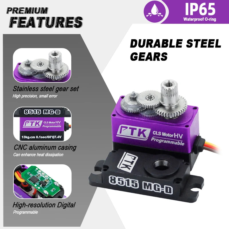 PTK 8515 MG-D micro servo 17g digital HV servo All metal RC model aircraft Fixed wing helicopter drone servo