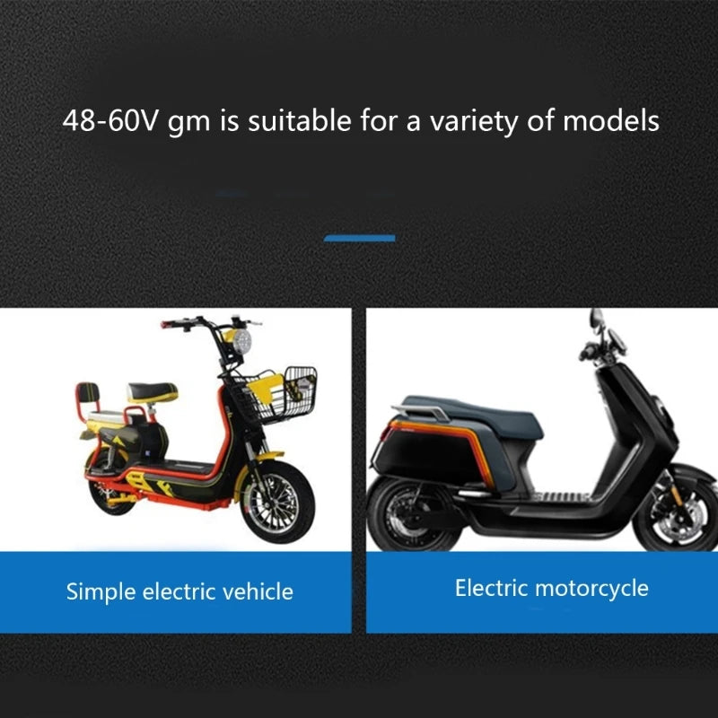 A70F 48V 60V Motorcycle Horn Universal Electric Horn Loud Speaker-Siren Turn Light 2 in 1 for Scooter Electric Bike