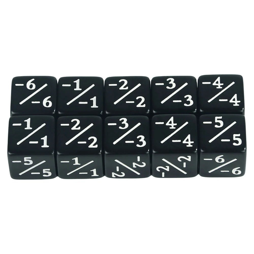 10 Pieces Dice Counters Token Dice, D6 Dice Compatible with Card Game Accessories