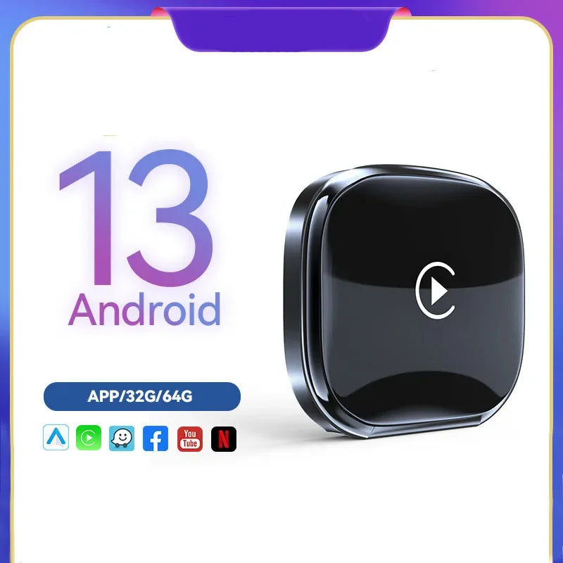 2025 CarPlay Smart Ai Box Android Wireless CarPlay Android Auto Adapter For Netflix For YouTube Car Intelligent Systems 5G WiFi