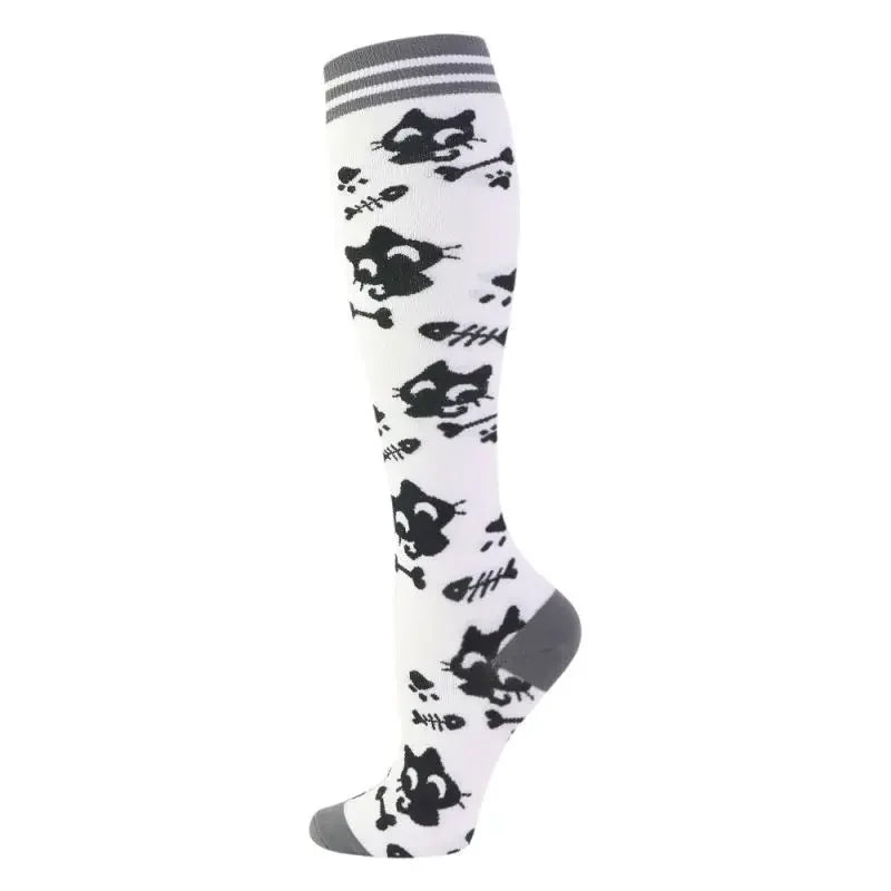 58 Styles Compression Socks for Men and Women Medical Diabetes Varicose Veins Sports Socks for Running Cycling Travel Flight