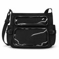 Academic Style Crossbody Bag Lightweight Polyester Shoulder Sling Bag for Daily Use School Travel Black / White / Blue / Green