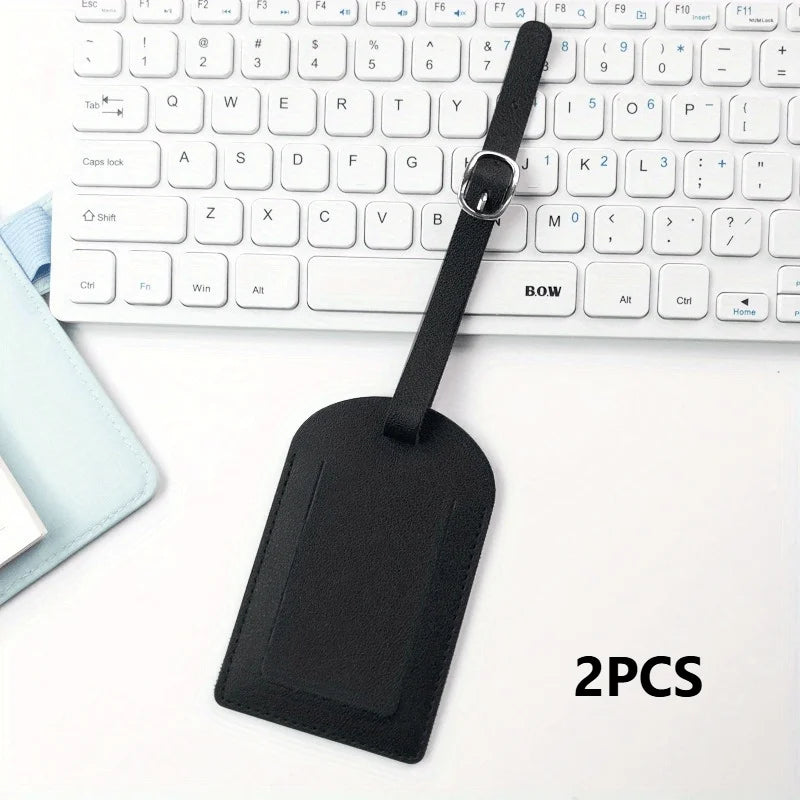 2PCS Fashion Multi-color Travel Luggage Tag Boarding Check-in Tag Hanging Tag Travel Identification Tag