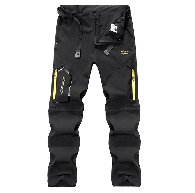 Men's Lightweight Convertible Cargo Tactical Pants Zip off Outdoor Hiking Stretch Work Pants Trekking Camping Trousers