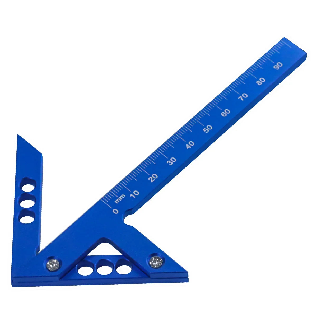 45/90 Degree Center Finder Woodworking Square Right Angle Line Gauge Aluminum Center Scribe Carpenter Ruler Wood Measuring Tool