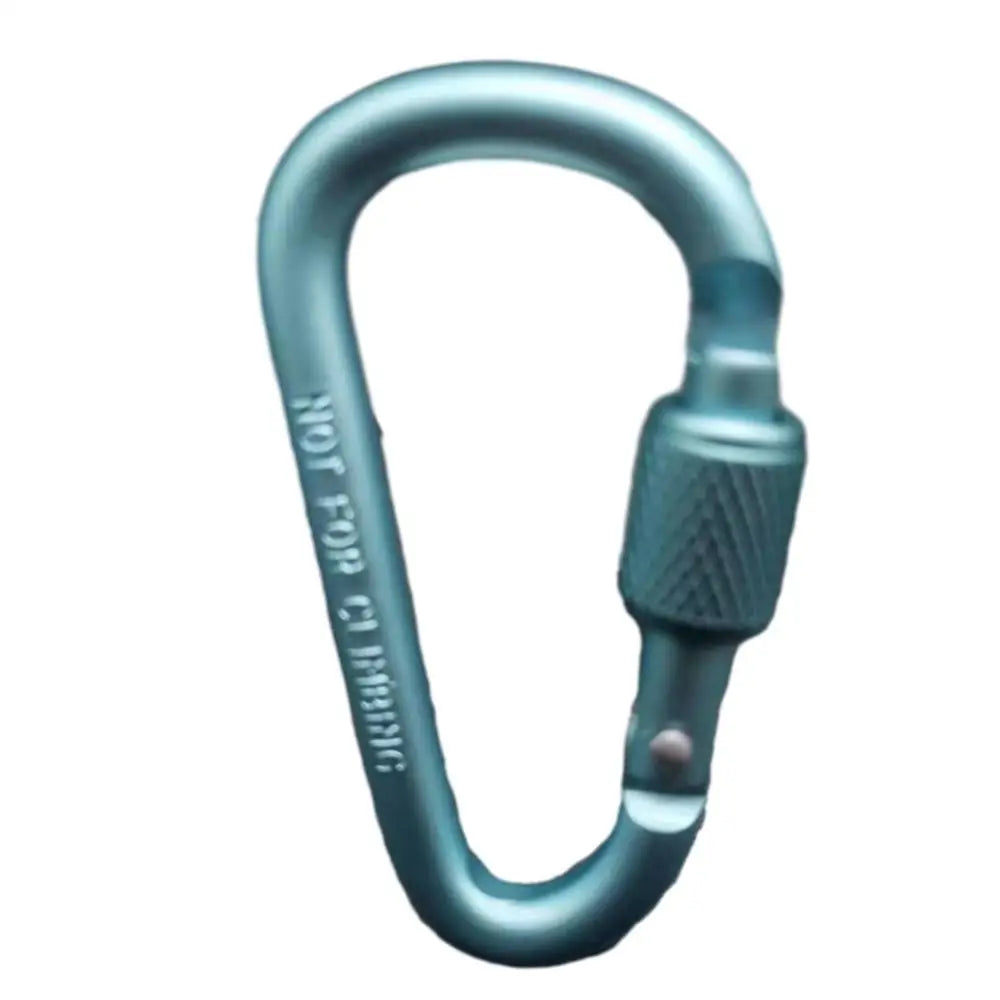 5pcs Outdoor Rock Climbing D-Ring Quickdraw Keyring Hook Aluminum Alloy Rope Tensioner Camping and Hiking Hook