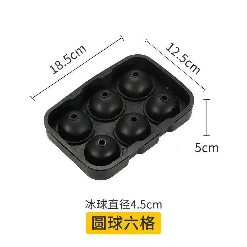 Food Grade Reusable Ice Maker IceCream Tools Ice Ball Mold Round Square IceTray Mold Silicone Ice Cube Mold Kitchen Tools