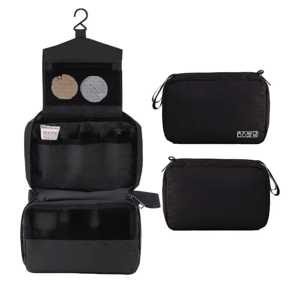 Large-capacity Travel Toiletry Bag Multi-functional Portable Makeup Storage Bag Compartmentalized Zippered Travel Storage Pouch