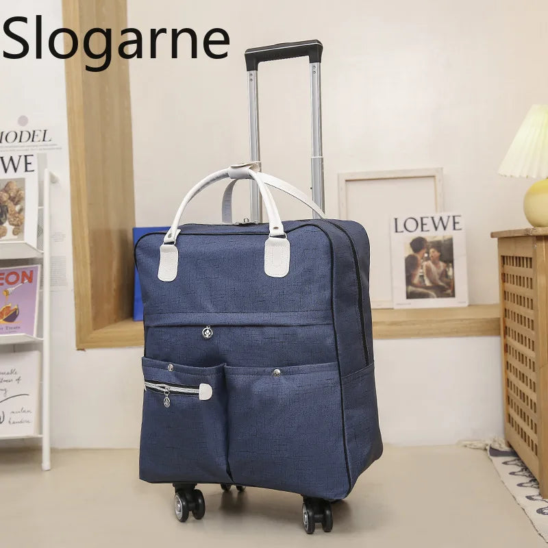 Trolley Travel Bag Universal Wheel Luggage Bag Convenient Boarding Bag Waterproof Travel Duffels Handbag Unisex Rolling Suitcase