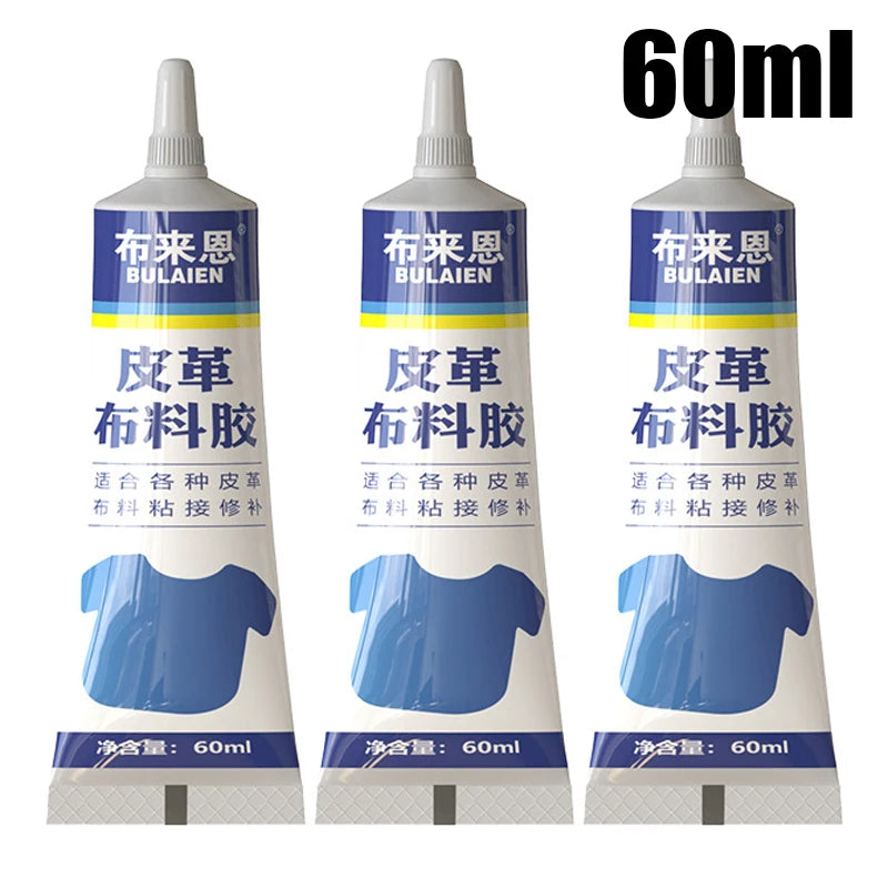 15/60ml Fabric Glue Quick Dry Fabric Patching Glue Versatile Fabric Repair Seam Adhesive Waterproof Agent for Clothing Textiles