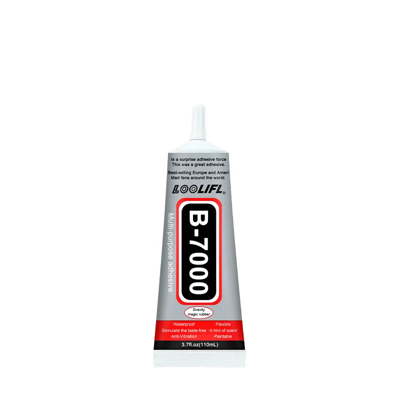 LOOLIFL B-7000 110ML Transparent Strong Glue Waterproof Phone Screen Repair Adhesive Glass Plastic DIY Jewelry Craft Shoes Glue