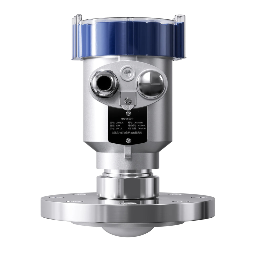 80GHZ  Radar Level Transmitter 4-20mA RS485 DN100 Radar Level Sensor 120m Non Contact Liquid Water Tank  Radar Level Gauge