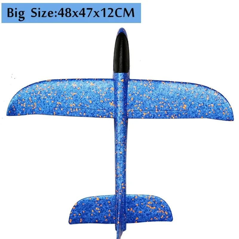 18.9" Large Foam Airplane Toys - Hand Throwing Glider Outdoor Flying Toys for Kids Birthday Gifts Sport Party Favors