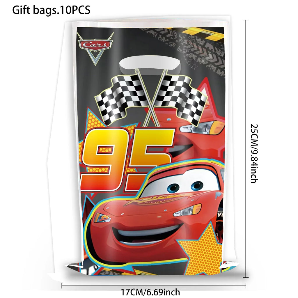 Race Car Party Favor Braclet Stamp Keychain Popcorn Box Party Decoration Cupcake Dessert Tower Kids Birthday Celebrations Favor