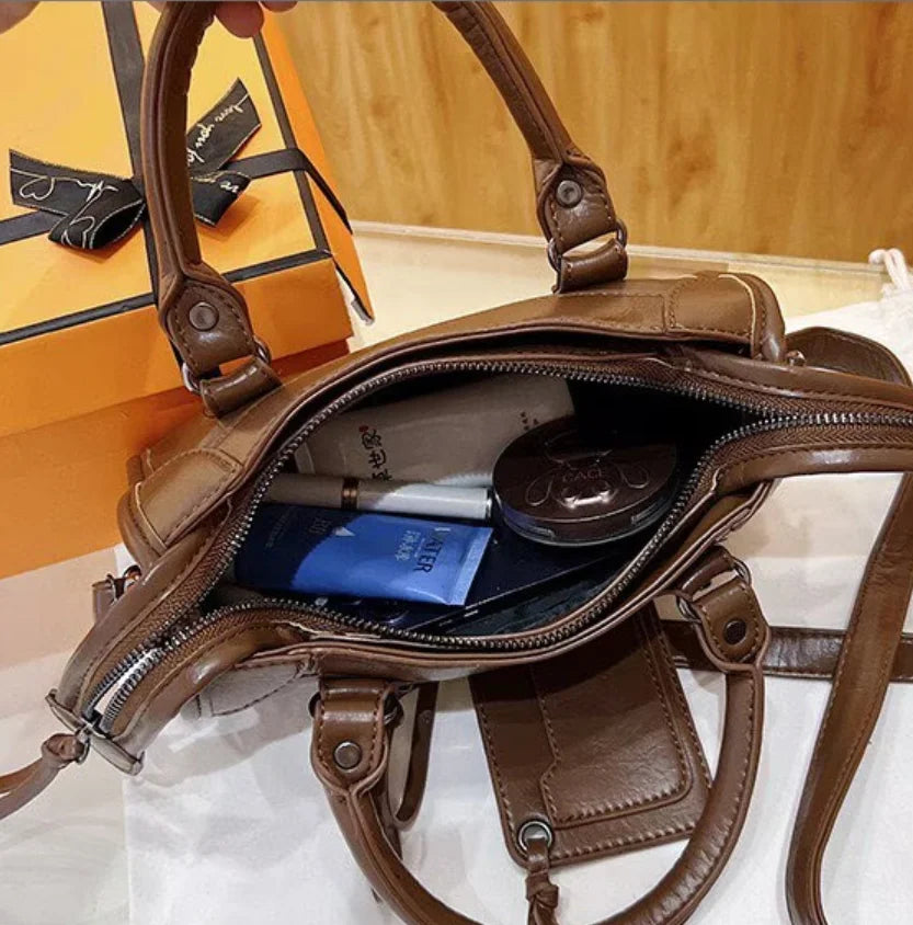 New Handbags European 2026 Tendency Fashion Motorcycle Women Bag Textured Niche Design Stylish Shoulder Crossbody Bag for Women