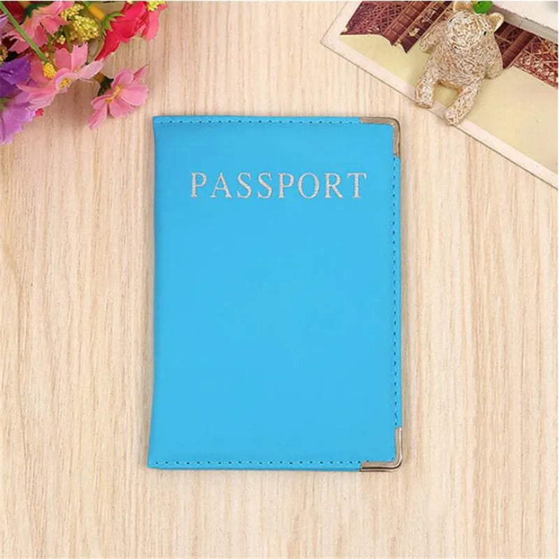 1PC Pink Travel Passport Cover Women Pu Leather Cute Holder Passport Case Lovely Girl Passport Bags Travel Covers for Men Unisex