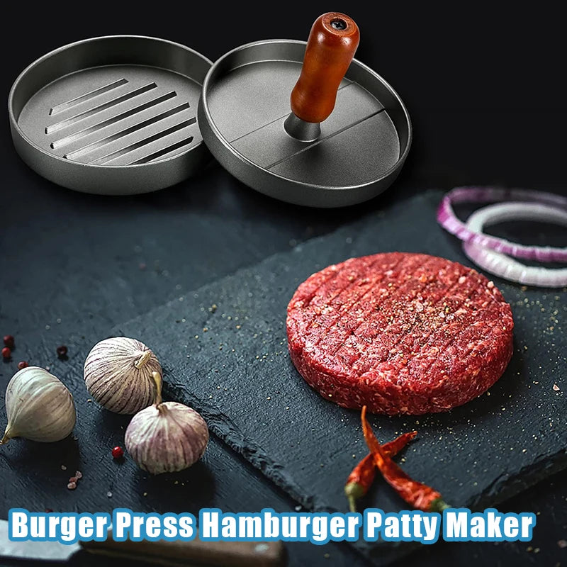 Burger Press Hamburger Patty Maker Non-Stick Hamburger Mold  |Meat Beef Cheese Veggie Burger Maker for Grill Griddle BBQ