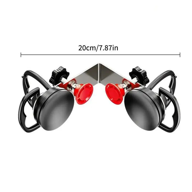 SU 1pcs 90° Tile Right Angle Suction Cup Clamp Heavy-Duty Stainless Steel Tool for Glass/Tile Corner Bonding & Leveling