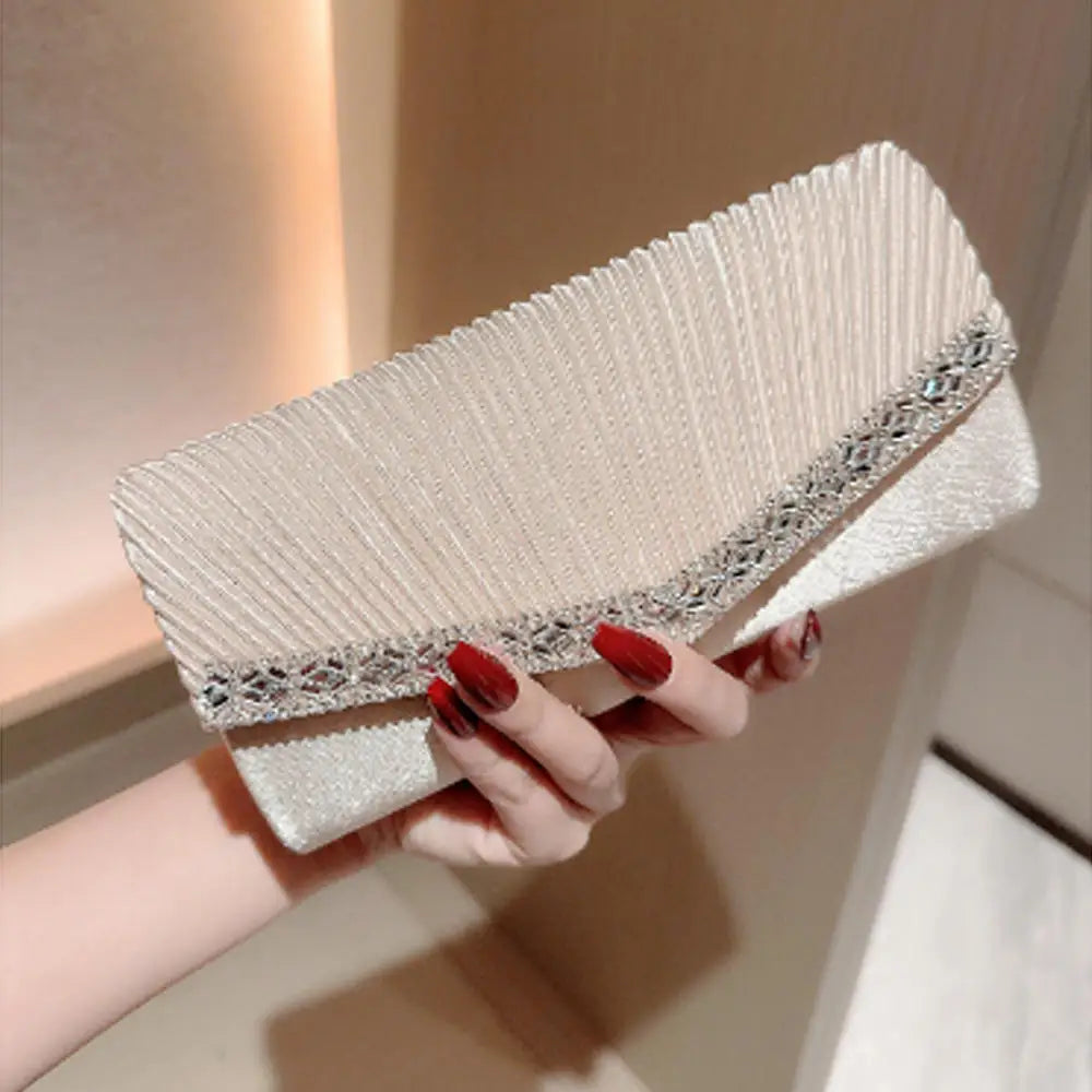 Ladies Shiny Clutch Fashionable Fashion Elegant Purse Evening Clutch Bag Glossy Gold Envelope Bag For Red Carpet Events Weddings