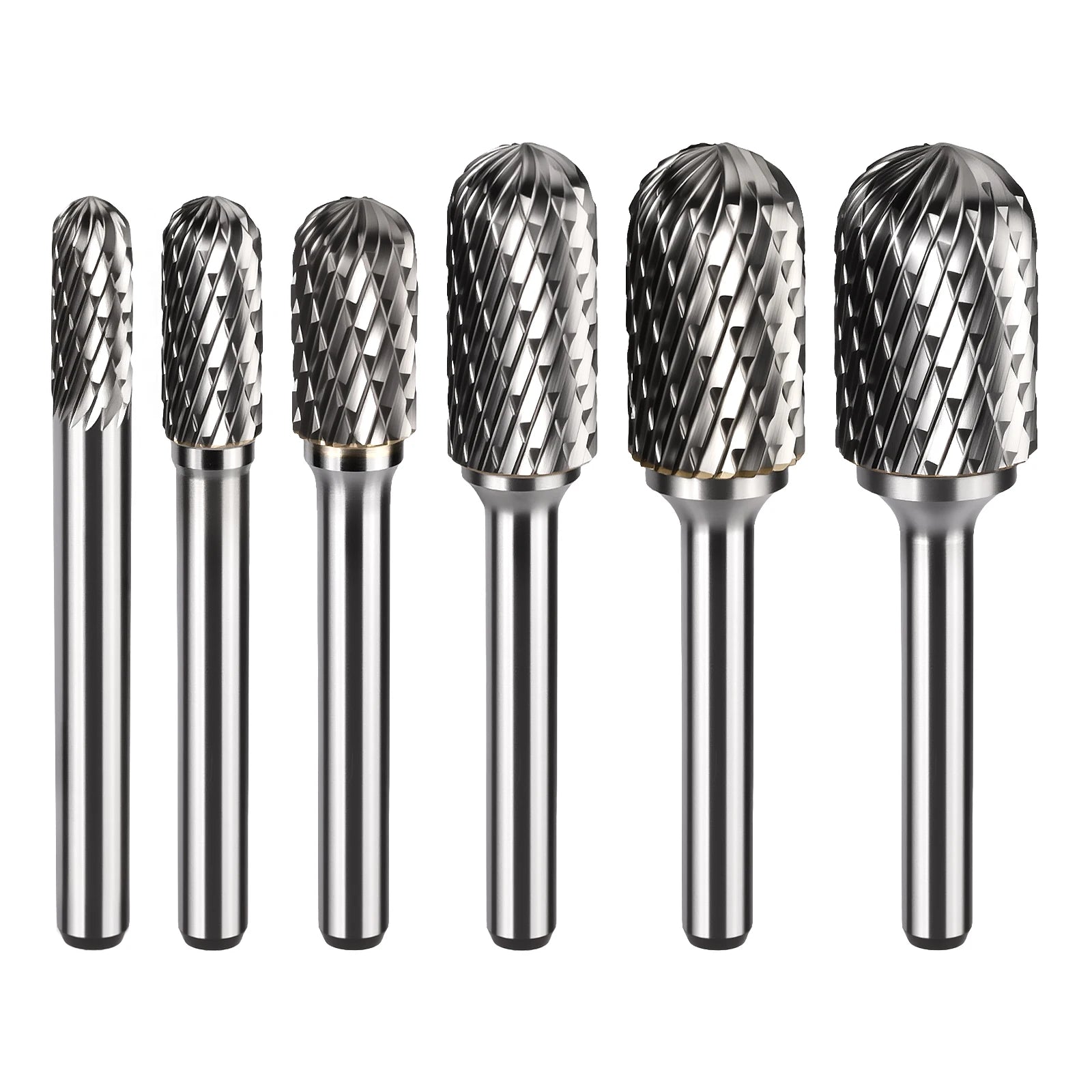 6mm CX Type Head Carbide Rotary File Tool Point Burr Grinder Abrasive Tools Drill Milling Carving Bit Tools For Metal