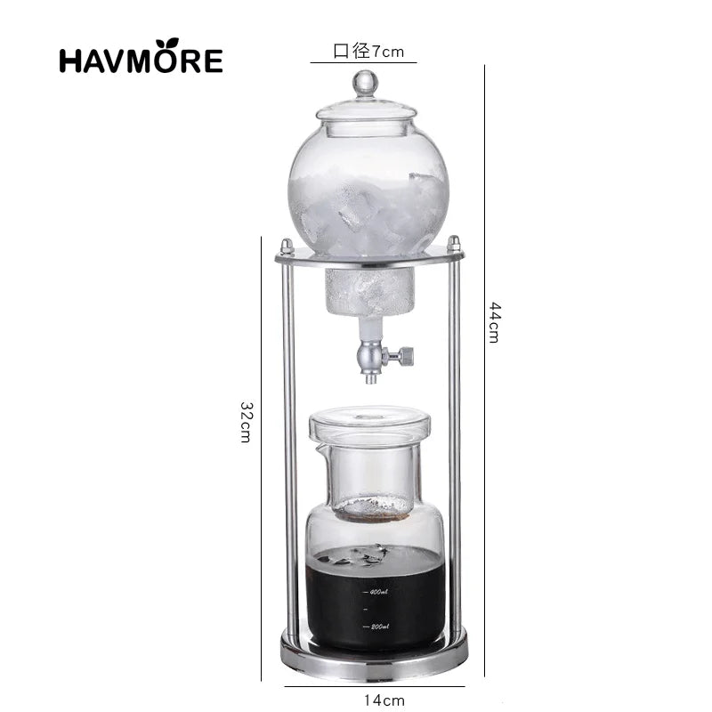 600ml Classic Cold Brew Coffee Ice Coffee Maker Espresso Coffee Drip Pot Specialized Barista Accessories