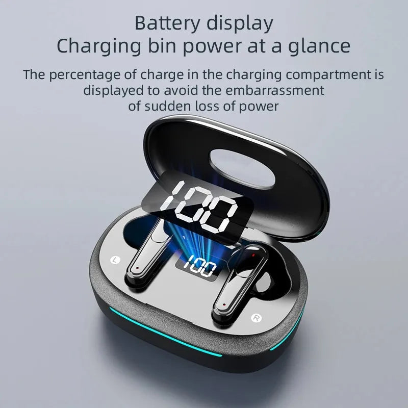 144-Language Translation Earbuds Power Display ANC&ENC Noise Reduction Headphones Hebrew English Real-Time Translation Earphones