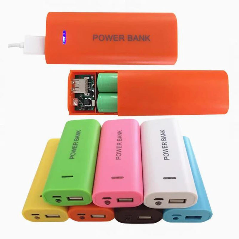 Mobile power battery box 18650 lithium battery changed to charging treasure USB charging and discharging welding-free diy kit