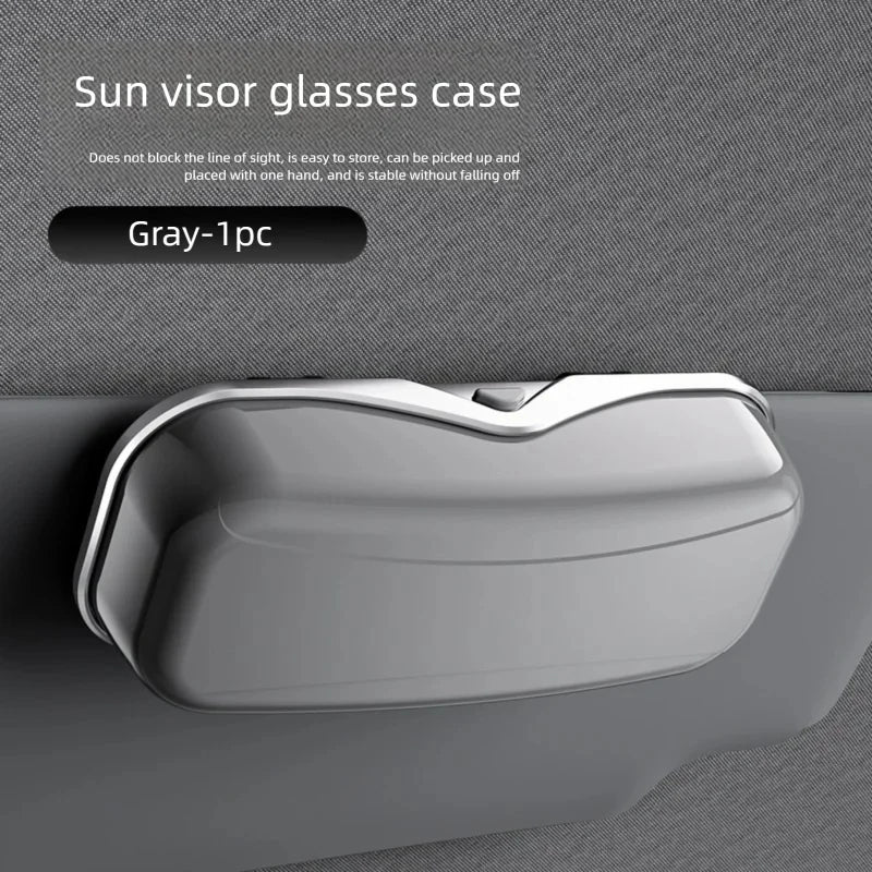 Multifunctional Car Sun Visor Glasses Holder, Portable Eyeglass Storage Box