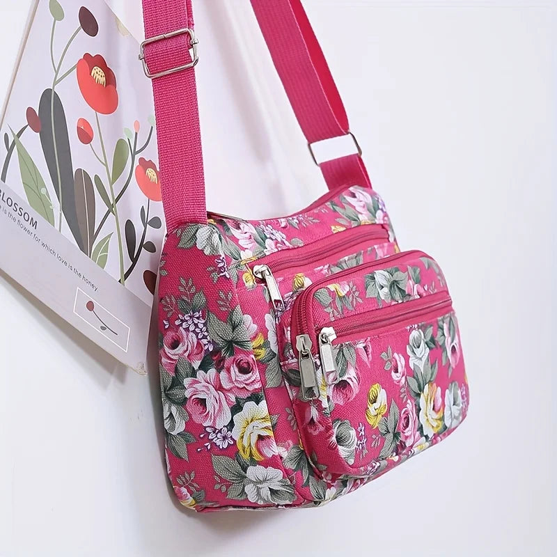 Large Capacity Shoulder Crossbody Bag for Middle-aged and Elderly Women, Casual Shopping Bag, Coin Purse, Business Cashier Bag