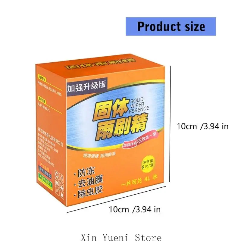 Very Concentrated Windshield Washer Tablets Fast Dissolving Long Lasting Small Storage For Car Glass Cleaning