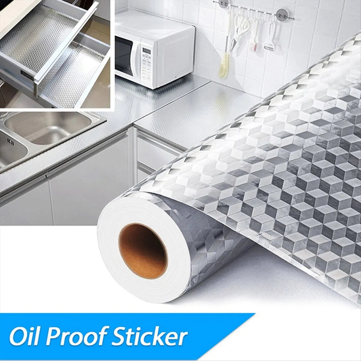 A22I Waterproof Brushed PVC Silver Wall Sticker Wardrobe Cabinet Self Adhesive Furniture Wallpaper,F