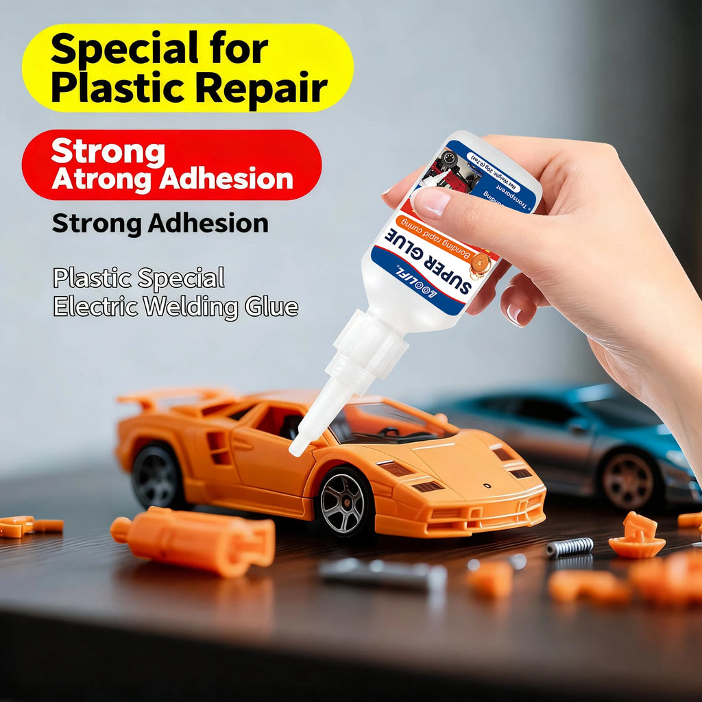 LOOLIFL 20g Cyanoacrylate Strong Adhesive - Fast Drying High Adhesive Plastic Toy - DIY Crafts for Miniature Model Restoration