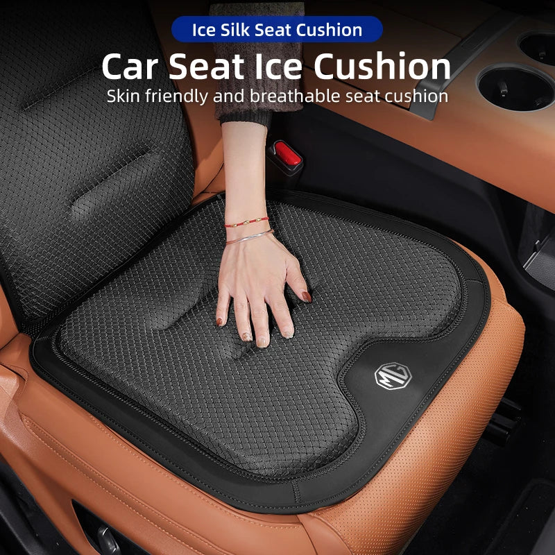 Car Accessories Seat Booster Cushion Ice Silk Backrest Seat Cover For Morris Garages MG 3 5 6 7 HS ZS GS Hector TF GT ZR RX5 RX8