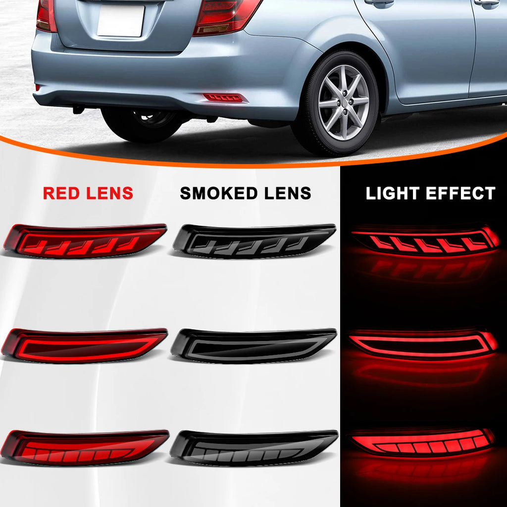 For Toyota Axio Corolla 2015-2018 Rear Bumper Reflector Lights For Lexus LS460 LS600hL 13-16 Brake Lamp 81910-50010 81920-50010