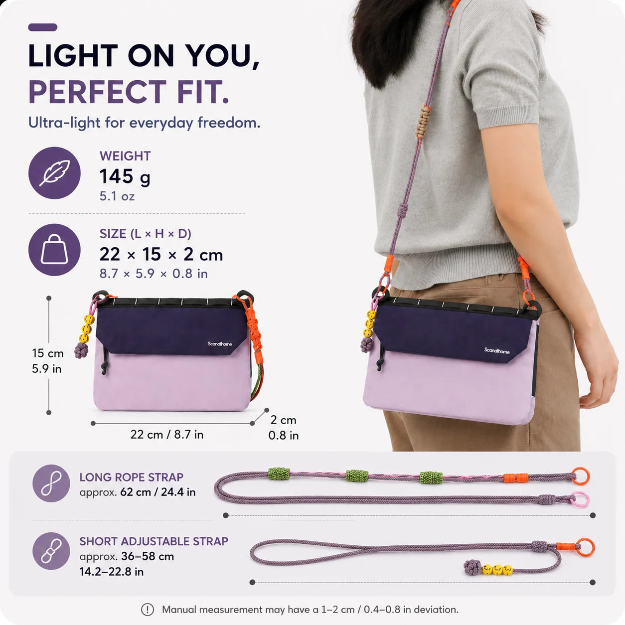 RFID Blocking Travel Crossbody Bag Ultralight Small Shoulder Phone Bag Waterproof Nylon Passport Wallet Organizer for Women