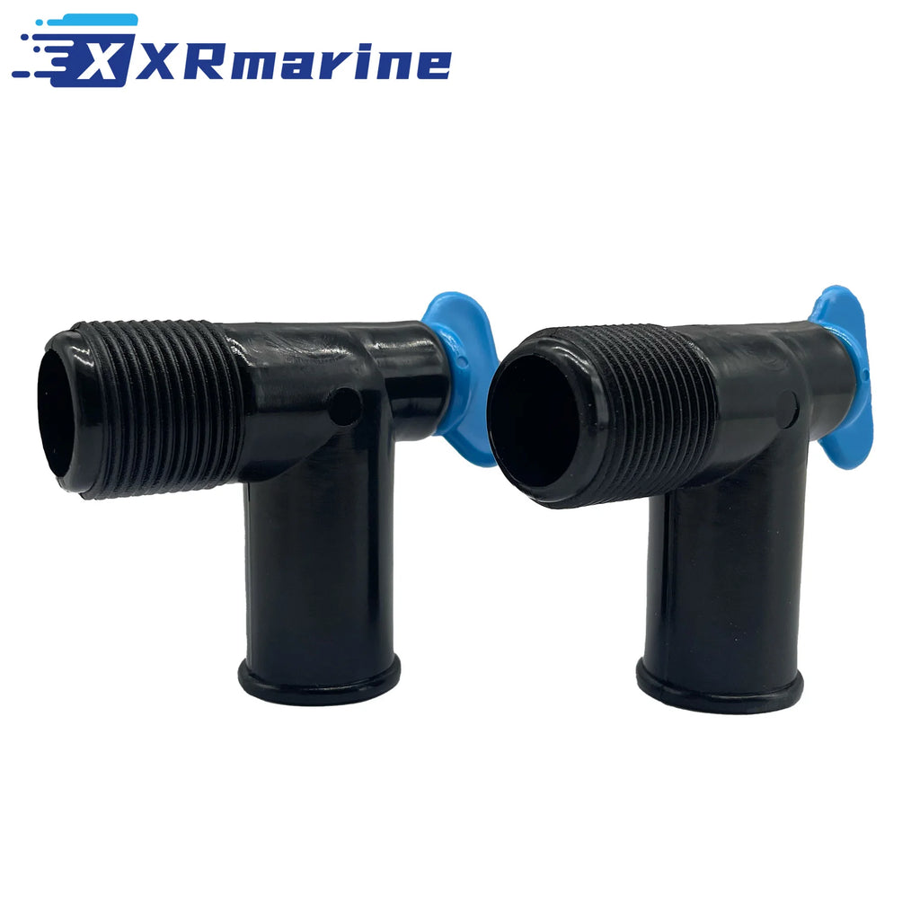 2 PCS 22-862210A01 For MerCruiser Exhaust Manifold 90 Degree Fitting Drain Plug Elbow 22-806926A1 862210A01 18-4224