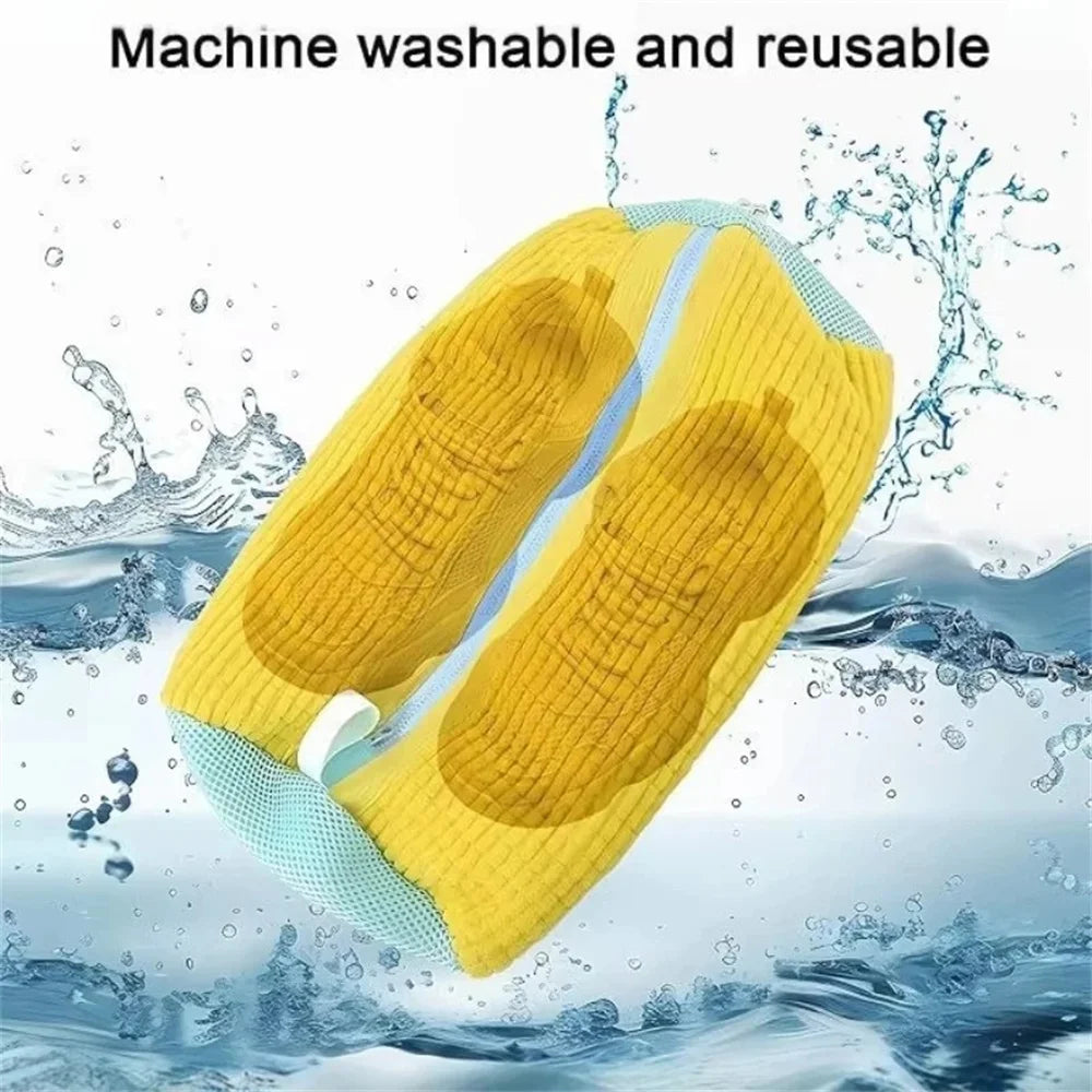 1-6PCS Washing Shoes Bag Cotton Laundry Fluffy Fibers Easily Remove Dirt Washing Bags Anti-Deformation Shoes Clothes Organizer