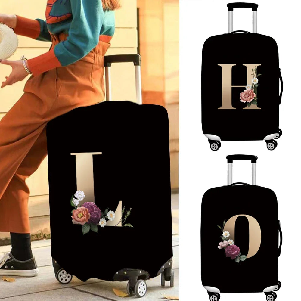 Luggage Protective Cover Travel Accessories Suitcase Dust Wear-resistant Gold Letter Series Protective Case 2026 Fashion