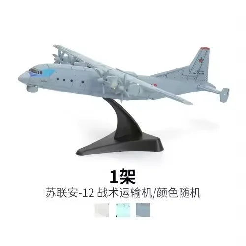 4D Assembled Aircraft Model Airborne Warning Aircraft 1/240 Scale Y-8 Transport Aircraft Plastic Military Toy Airplane Model